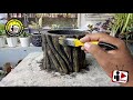 One-armed WonderTV DIY CEMENT CRAFTS/ FLOWER VASE#5/ GREAT IDEAS/HOME DECORATION