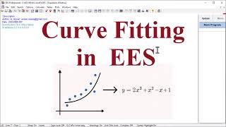 Curve Fitting using EES (Engineering Equation Solver)