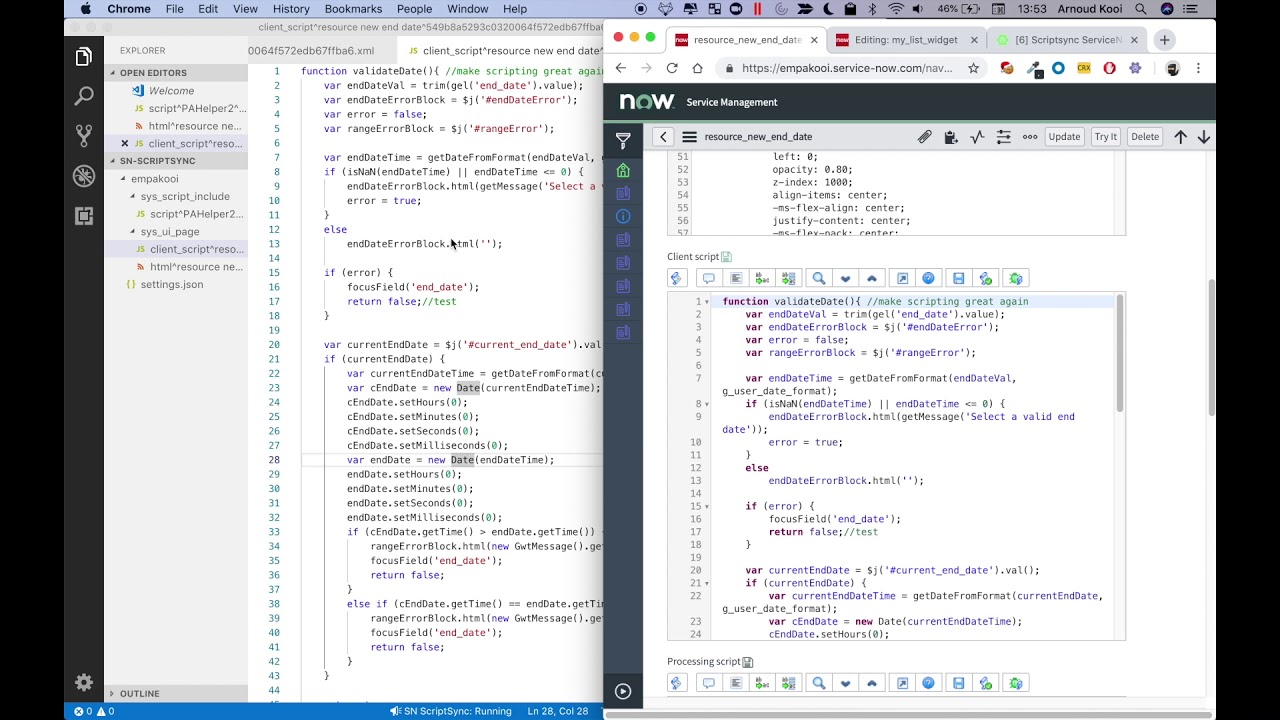 Servicenow Vs Code Scriptsync Youtube