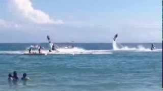 Exhibición Andrew Hickey y Arian Malek en evento Flyboard Venezuela