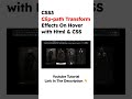 CSS3 Clip-path Transform Effects On Hover with Html And  CSS | Web Design | Speed Code