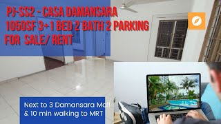 Selangor - PJ - SS2 - Next to 3 Damansara Mall - Casa Damansara 3+1 condo for Rent/Sale - Freehold