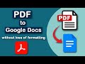 How to convert PDF to Google Docs without losing formatting using Adobe Acrobat Pro DC