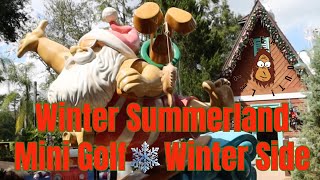 Winter Summerland Mini Golf | Winter Side | Christmas Themed Mini Golf