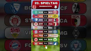 20.Spieltags der 1.Bundesliga