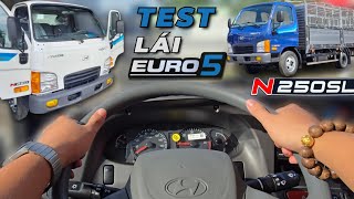 Giới thiệu & Lái Thử Xe Tải HYUNDAI New Mighty N250 N250SL E5 Euro5 2T49 1T9 Mui Bạt Thùng Kín 4M5.