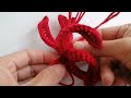 crochet red spider lily flowers so beautiful