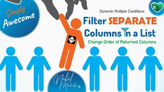 Filter Non Adjacent Columns in Excel- Change Returned Order Dynamically- Awesome Tricks