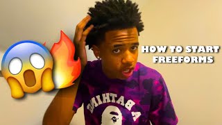 How To Start Freeform Dreads in 2024 | *Tutorial*