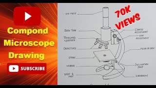How to Draw Microscope | Compound Microscope |