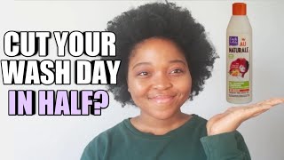 CUT YOUR WASH DAY IN HALF | DARK AND LOVELY PRODUCT REVIEW | NATURAL HAIR | SOUTH AFRICAN YOUTUBER