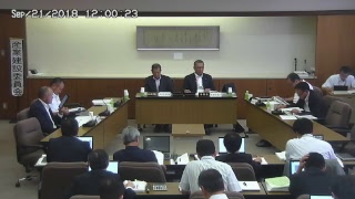 加賀市議会予算決算委員会産業建設分科会①（H30.9.21)