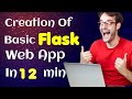 Setting up Environment and Creating a Basic Web App in Flask || Flask Tutorial #2 || Python #flask