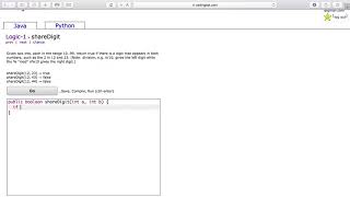 Logic 1 shareDigit Java Tutorial || codingbat com