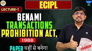 CS Executive ECIPL One Shot Revision Benami Transactions Prohibitions Act, 1988 CS Amit Vohra