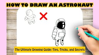 How to Draw An Astronaut On The Moon | Astronaut Drawing For Kids
