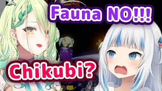 Gura Panics After Fauna Says The Un-Seiso Word 【ENG Sub/Hololive】