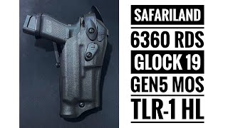 รีวิวซองปืน Safariland 6360RDS Glock 19 Gen 5 MOS TLR-1 HL