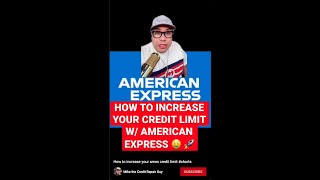 How to increase your amex credit limit #shorts