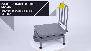 iScale Portable/ Mobile Digital Weighing Scale with Front \u0026 Back Double Display \u0026 Detachable Handle