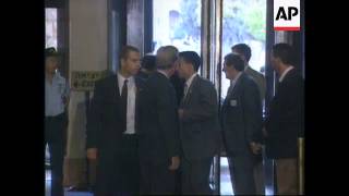 Israel - Warren Christopher Arrives For Talks