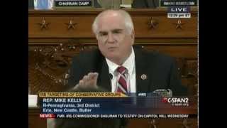 Rep. Mike Kelly Receives Standing Ovation at Ways \u0026 Means Hearing on IRS Scandal