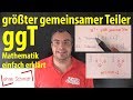 größter gemeinsamer Teiler (ggT) | Bruchrechnung | Lehrerschmidt - einfach erklärt!