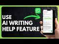 How to Use WhatsApp AI Writing Help Feature 2026 !
