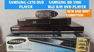 SAMSUNG c370 DVD PLAYER / SAMSUNG BD 5100 BLU RAY DVD PLAYER / DABBA PACK / NEW AND MINT CONDITION