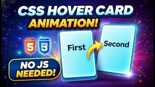 Amazing Card Hover Effect using HTML & CSS | Beginner Friendly