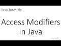 Java Tutorials: Access Modifiers in Java | private, default, protected, public