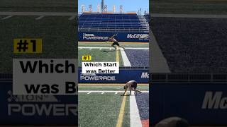 Which 40 Yard Start was Better Ran?