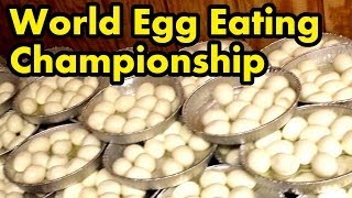 120 Eggs Eaten in 8 Mins.. (World Egg Eating Championship)
