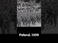 1939년 🇵🇱 폴란드군 열명식 영상 다음년에 🇩🇪 독일 🇷🇺 러시아의 침공으로 2차대전이 시작된다 shorts