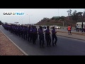 How Abuja based Nigerian Navy do their route march