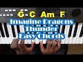 Imagine Dragons Thunder Easy Piano Chords Tutorial