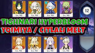 Tighnari Finally C6! Tighnari Hyperbloom / Yoimiya Melt Citlali | Spiral Abyss