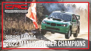 Subaru Canada - 2022 Canadian Rally Manufacturer Champions