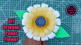 Beautiful Paper Flower Tutorial For Kids / Easy Paper Flowers Decoration / Paper Craft Tutorial
