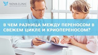 В чем разница между переносом эмбрионов в свежем цикле и криопереносом?