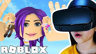 Kate enters a Roblox VR World! 🥽