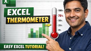 Excel Thermometer Chart Tutorial | Easy & Beginner Friendly