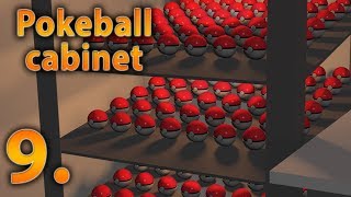 pokeball cabinet | array mesh / highpoly pokeball modeling part 9.
