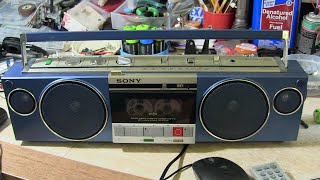 Sony CFS-F10 preview before cassette deck repair one April 2023