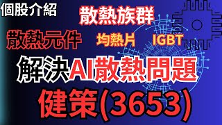 【個股介紹】散熱族群因AI發展需求暴增，健策(3653)獲利狂飆|股票|健策