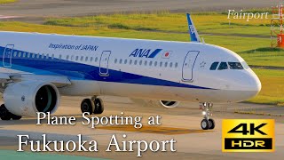 [4K] [飛行機 動画] Plane Spotting at Fukuoka Airport in Japan /福岡空港 2023/10/18