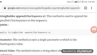 String builder append() method(2)