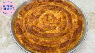 💯BU TARİFLE HAZIR YUFKAYLA BÖREK YAPMAYAN KALMASIN - 10 DAKİKADA TEPSİ BÖREĞİ! MAYASIZ✔️OKLAVASİZ✔️