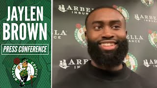 Jaylen Brown Jokes that Payton Pritchard “Needs to get his a** back on defense” | Celtics vs Nuggets