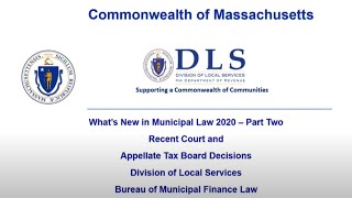 What's New in Municipal Law 2020 Part 2A: Property Tax Decisions